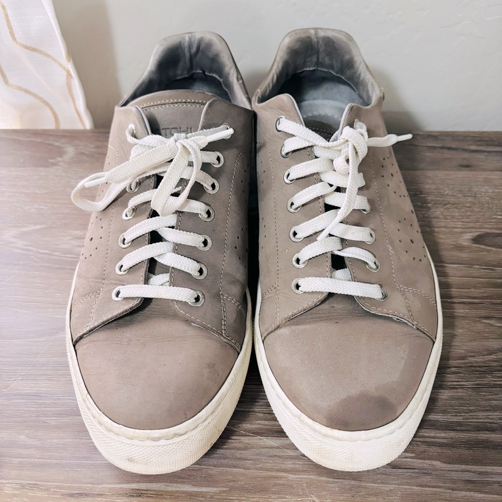 Bugatchi Solid Nubuck Leather Sneaker Size 10.5 - image 3